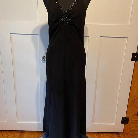 VTG JONES NEW YORK Womens Black Evening Cocktail Dress - Sz 8 - Picture 2 of 8